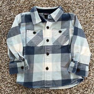 Patagonia Fjord Flannel - Blue/White - Toddler Boys 3T